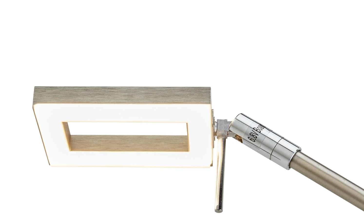 Paul Neuhaus LED- Stehleuchte, 1- flammig, nickel matt, Kopf eckig – Bild 2