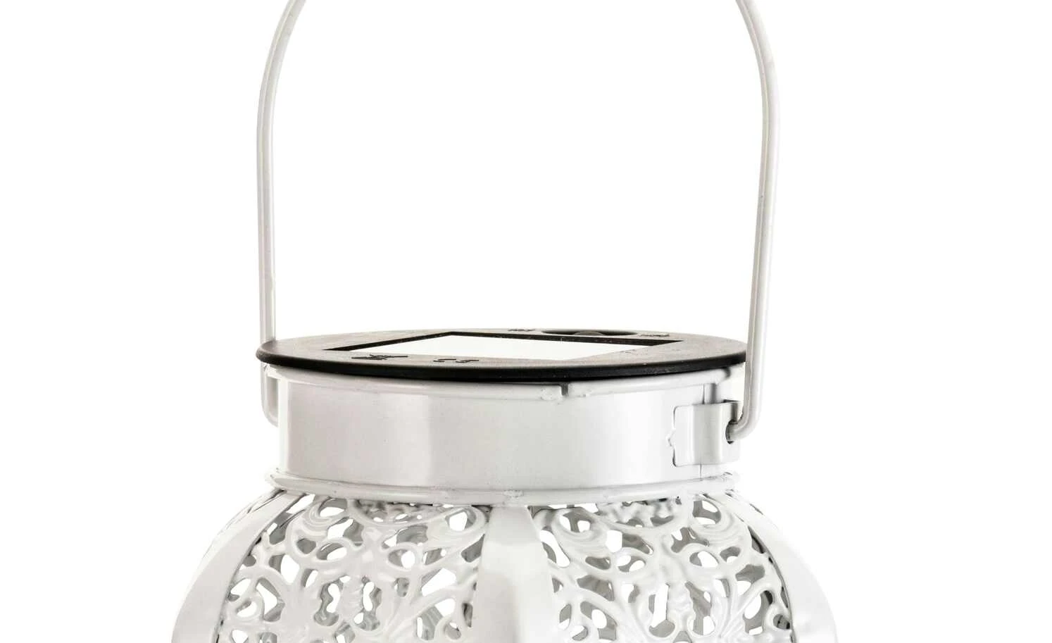 Solar-Tischleuchte, weiß `Laterne` Orient – Bild 4