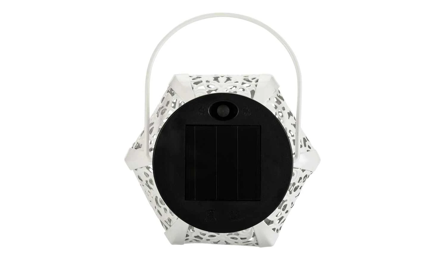 Solar-Tischleuchte, weiß `Laterne` Orient – Bild 5