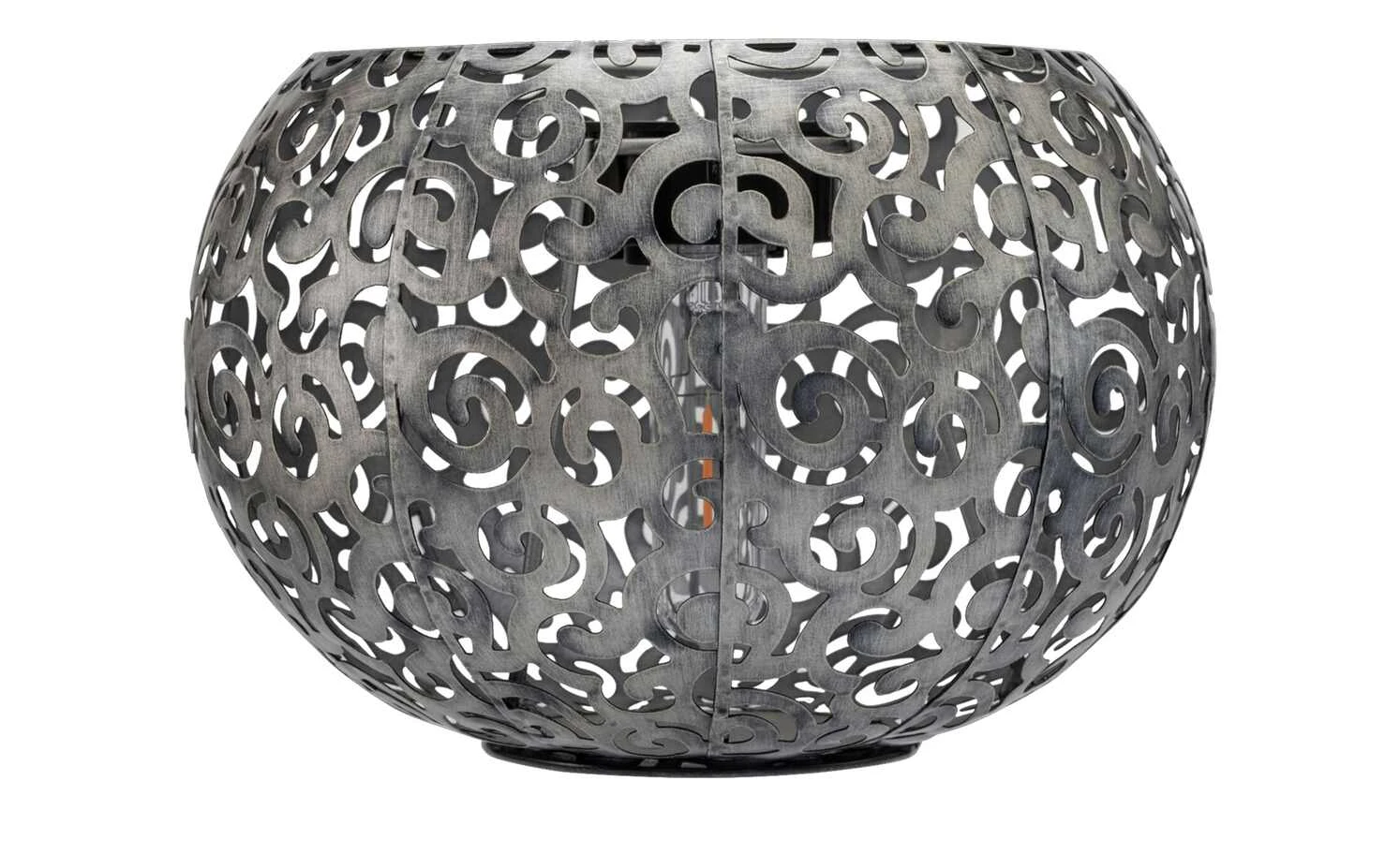 Solar-Tischleuchte, silberfarben `Schale´ – Bild 2