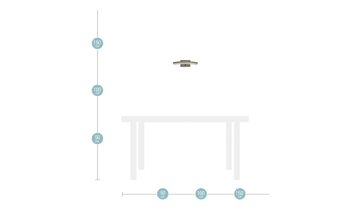 Wofi LED-Wandleuchte, gebogen mit 3-Stufen-Dimmer – Bild 7