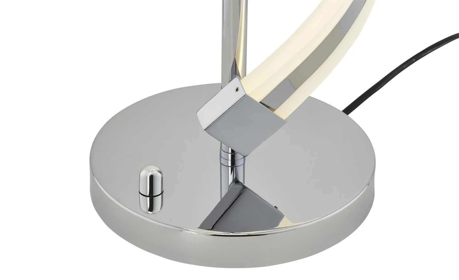 Trio LED-Tischleuchte, chrom, Acryl geschwungen – Bild 3