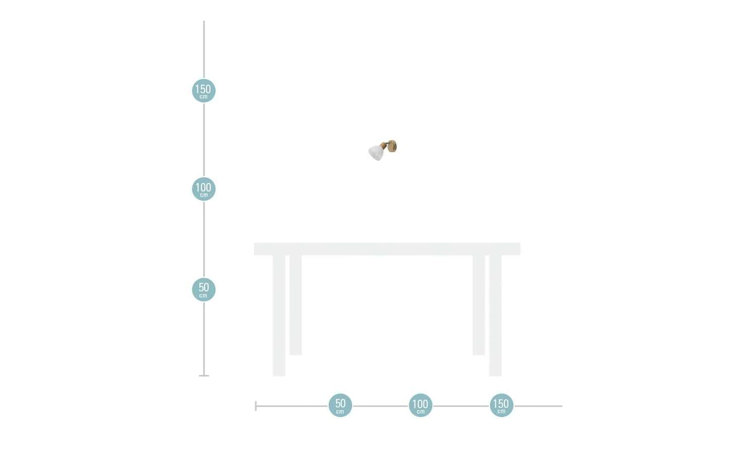 Wandstrahler mit Holz – Bild 2