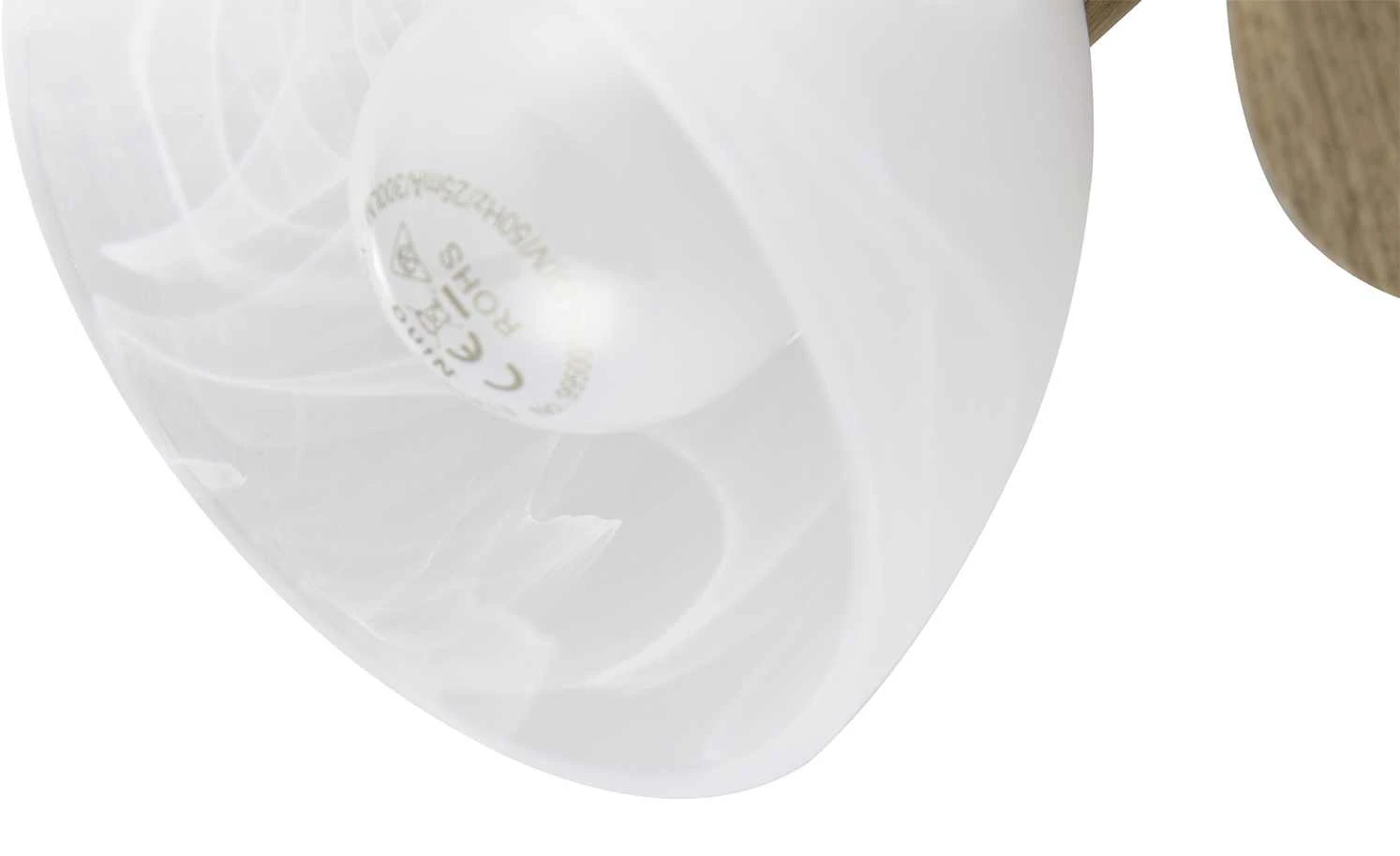 Wandstrahler mit Holz – Bild 3