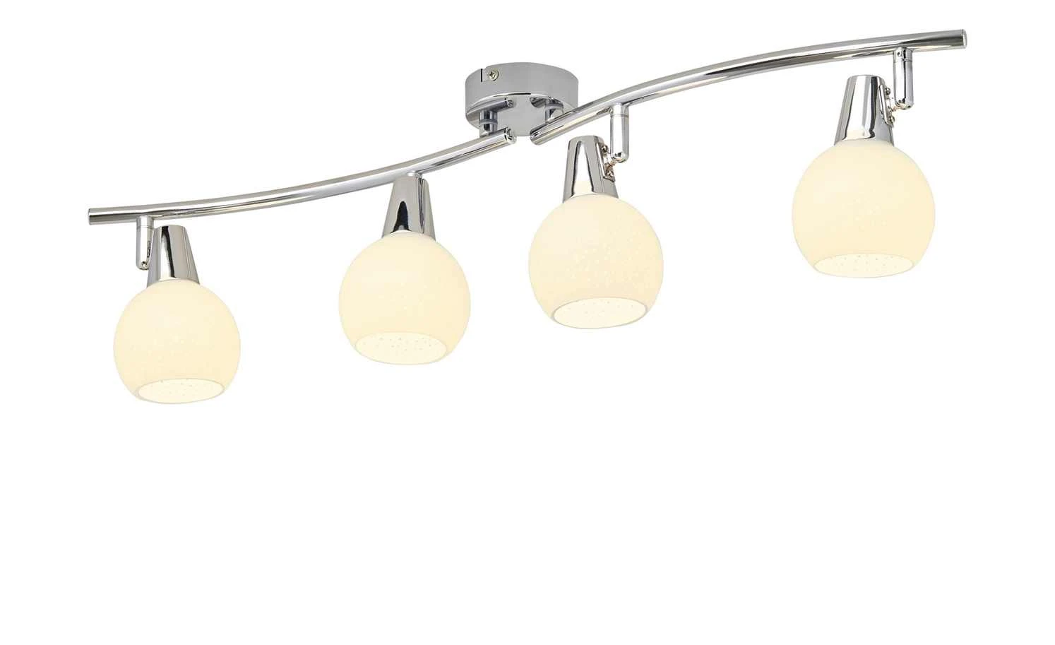 Deckenstrahler, 4-flammig, Glas mit Effekt – Bild 2