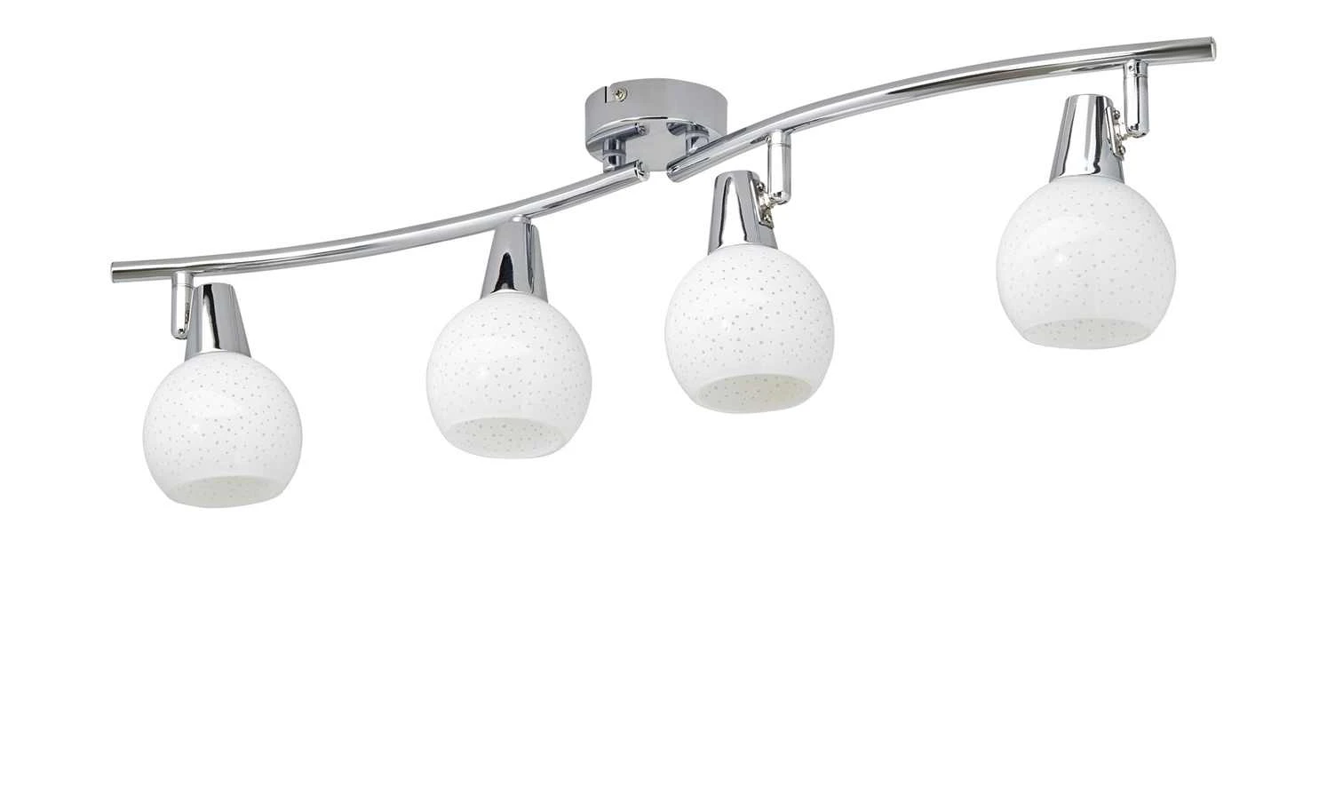 Deckenstrahler, 4-flammig, Glas mit Effekt – Bild 3