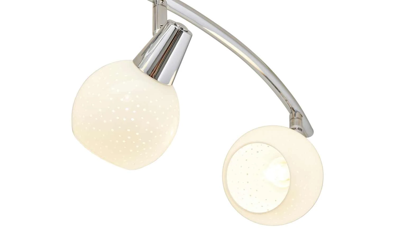 Deckenstrahler, 4-flammig, Glas mit Effekt – Bild 4