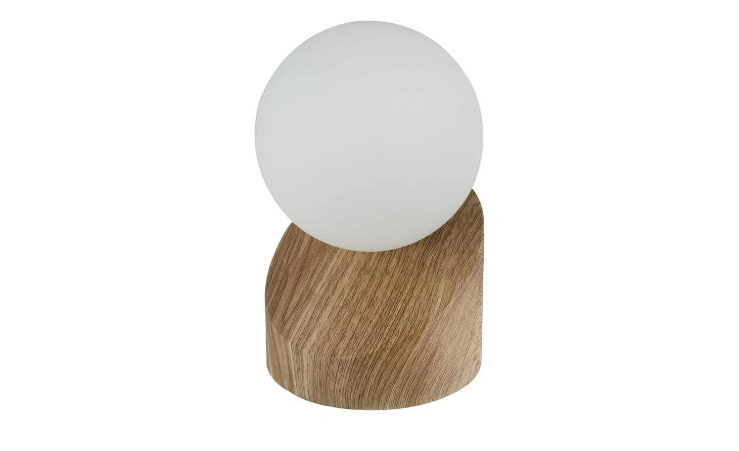 Tischleuchte, Holzoptik mit Touchschalter – Bild 3