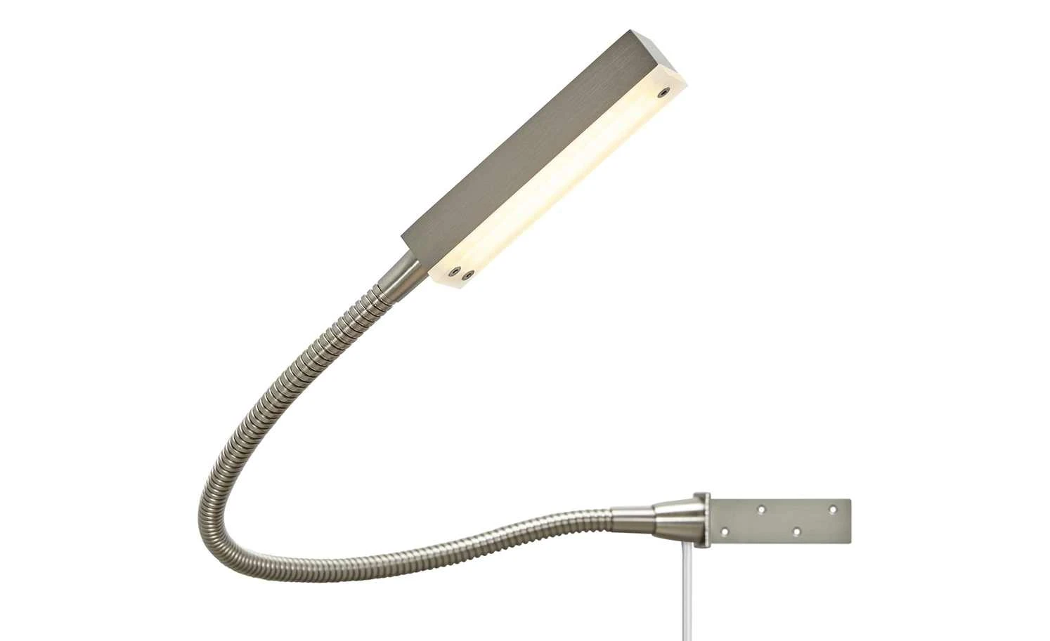 Fischer-Honsel LED-Bettleuchte, 1-flammig, Nickel matt – Bild 3