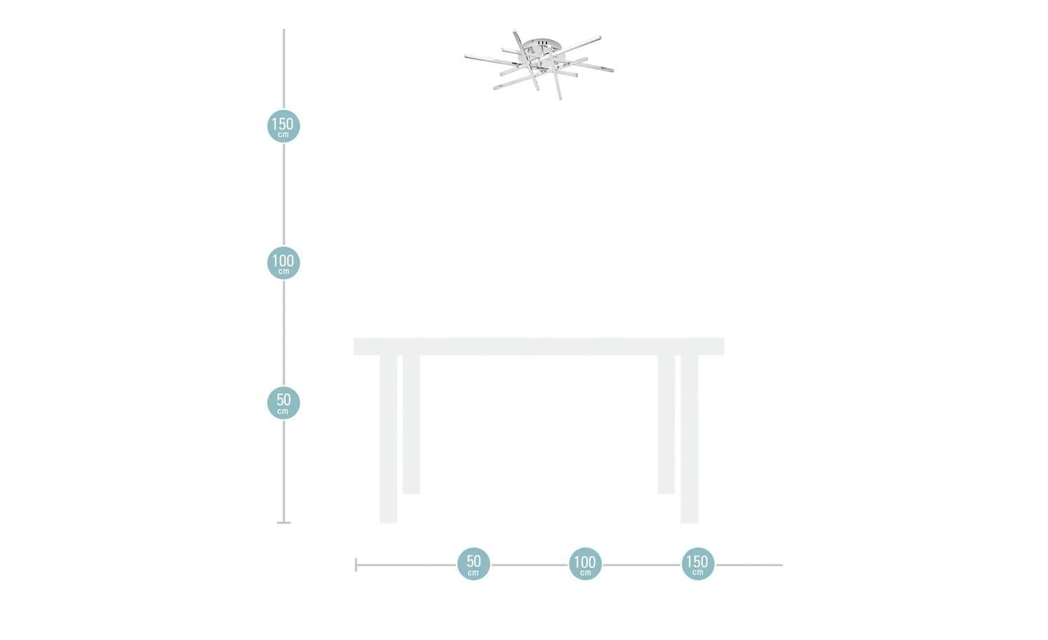 Paul Sommerkamp Leuchten LED-Deckenleuchte chrom – Bild 4