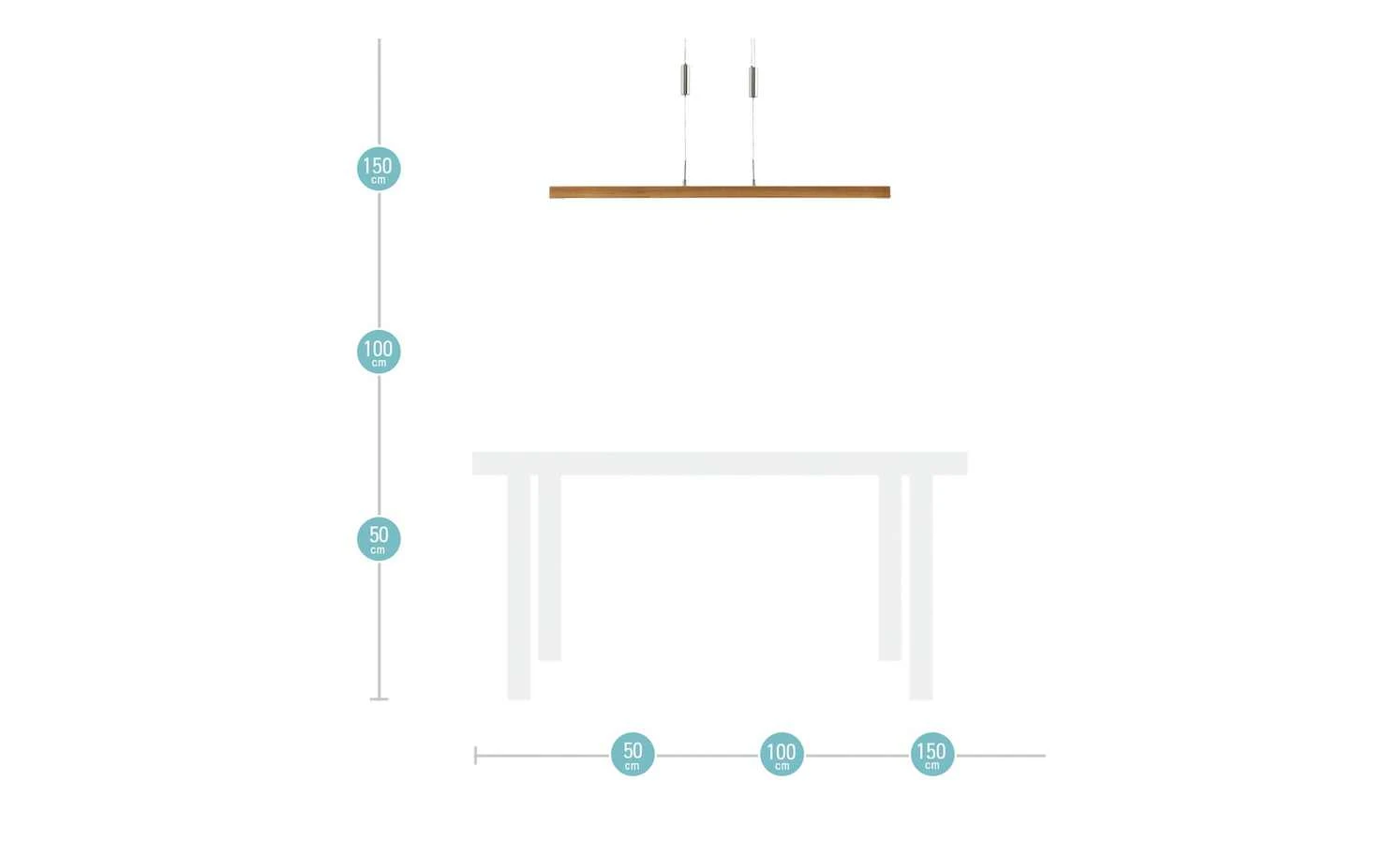 HOME STORY LED-Pendelleuchte, Holz – Bild 7