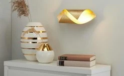 Paul Neuhaus LED-Wandleuchte, Blattgold-Optik