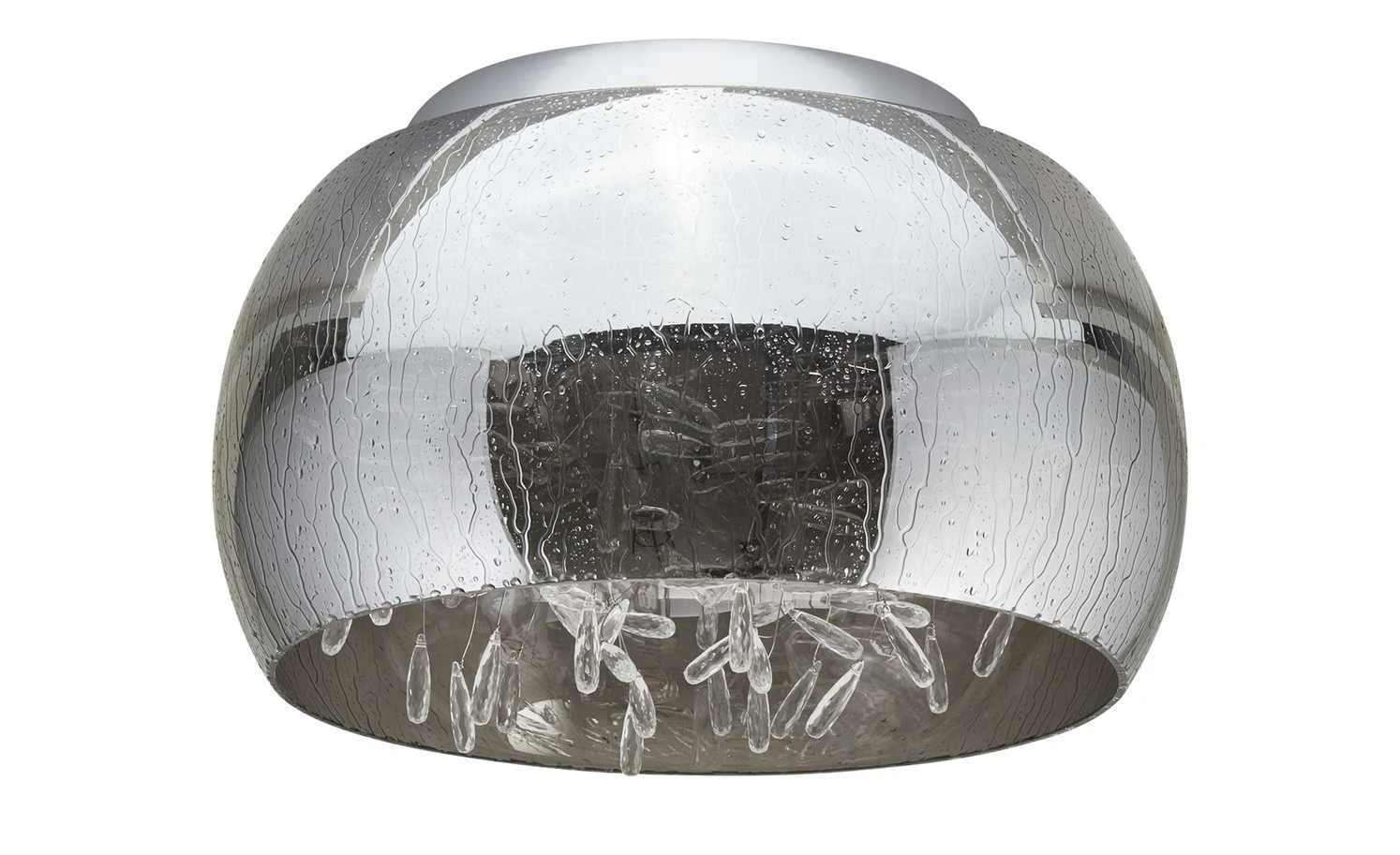 HOME STORY LED-Deckenleuchte, Rauchglas mit Acryltropfen – Bild 2