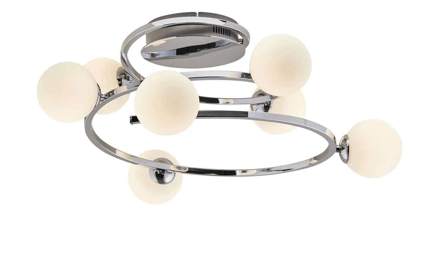 KHG LED-Deckenleuchte, 7-flammig, mit Glaskugeln