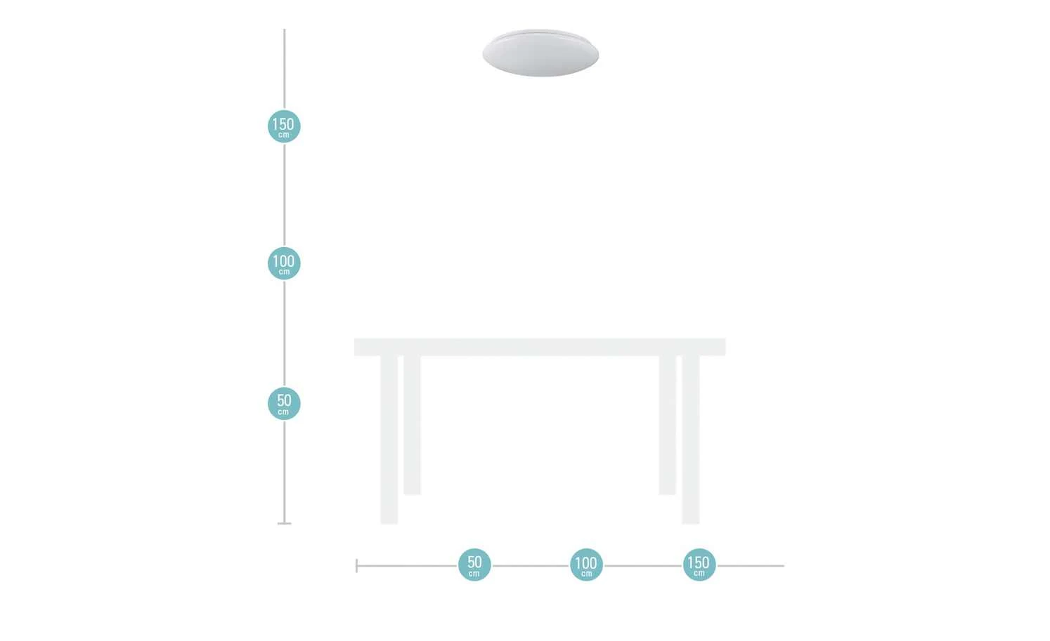 KHG LED-Deckenleuchte, Sternenhimmeleffekt – Bild 4