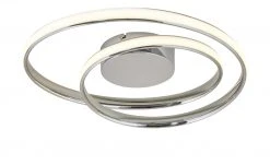 KHG LED-Deckenleuchte, Chrom, gedreht