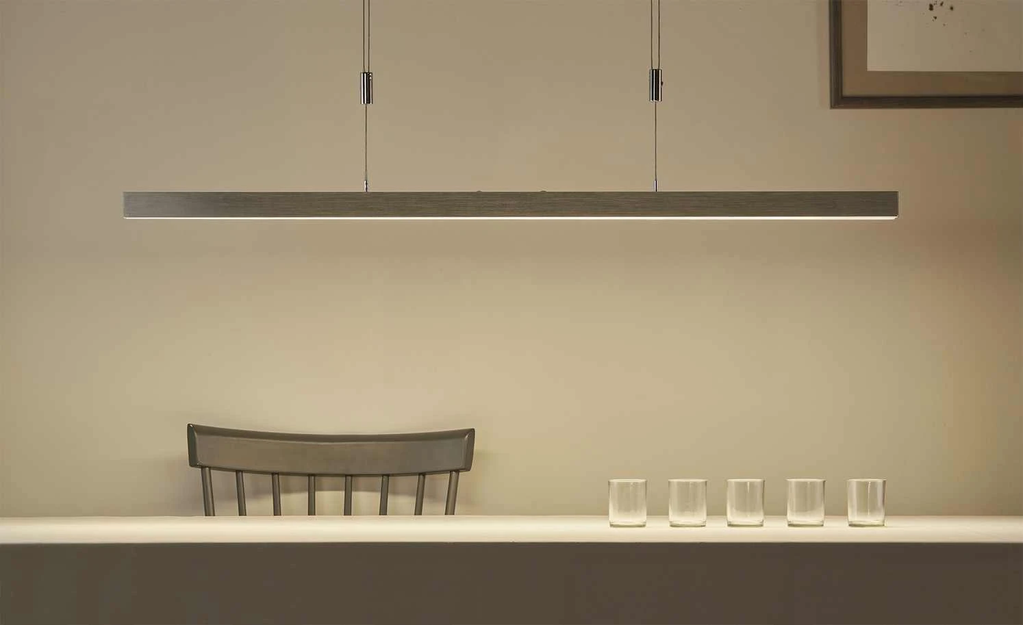 Paul Neuhaus LED-Pendelleuchte, alufarben