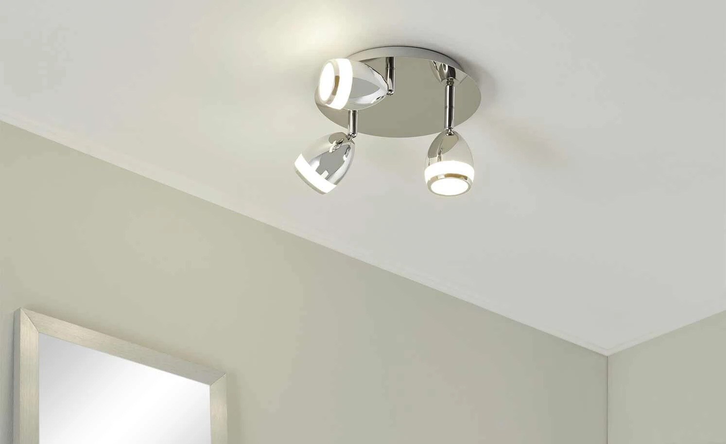 LED-Badspot, 3-flammig, chrom