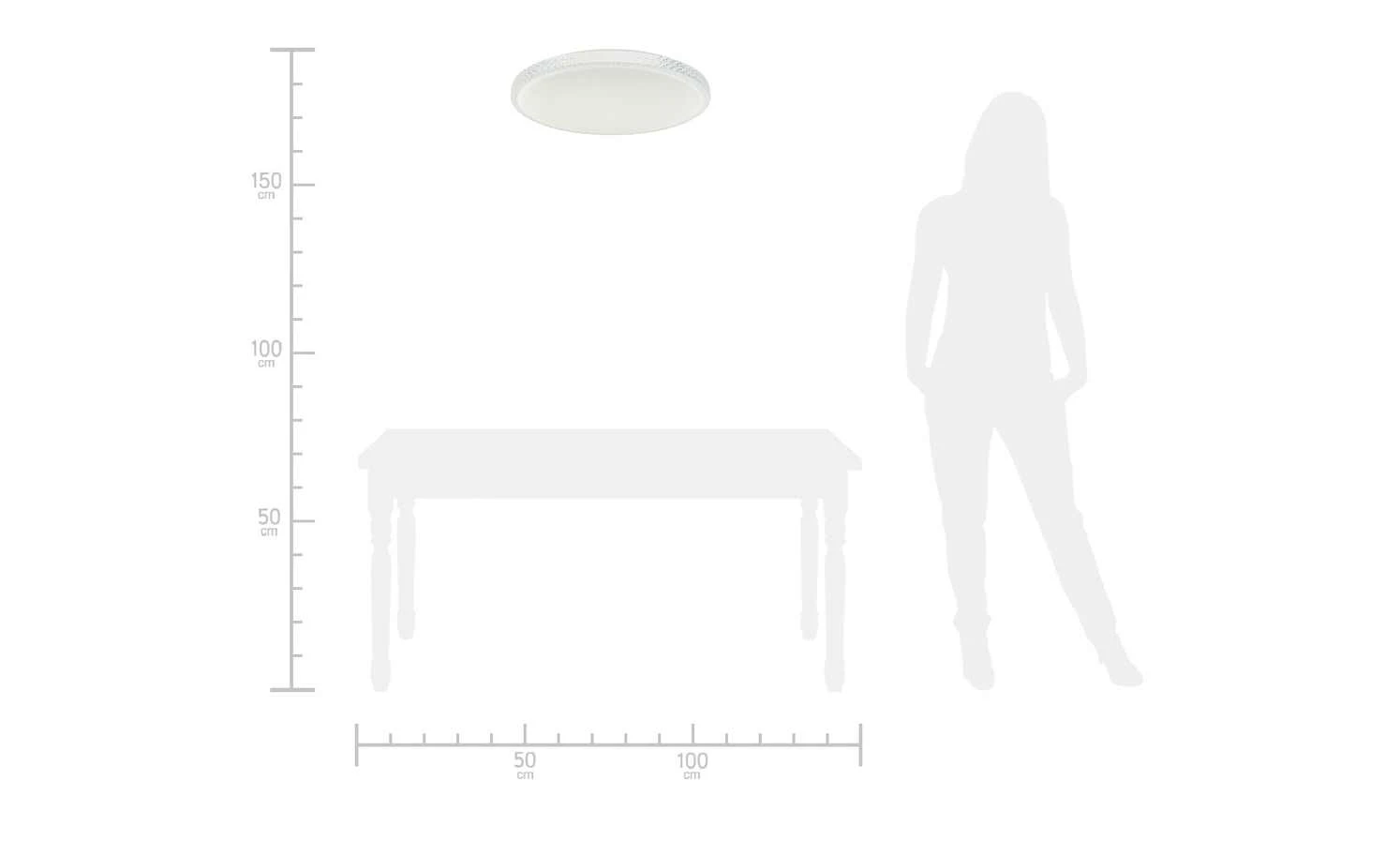 KHG LED-Deckenleuchte, 1-flammig mit Sternenhimmeloptik | 40|W – Bild 9