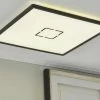 LED-Deckenleuchte, schwarz mit Hintergrundbeleuchtung