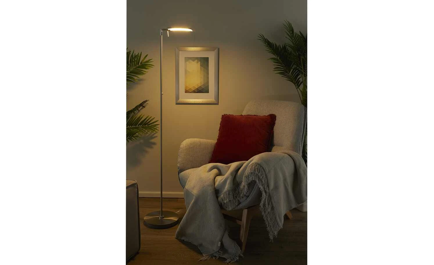 B-Leuchten LED-Stehleuchte, Nickel-matt – Bild 2