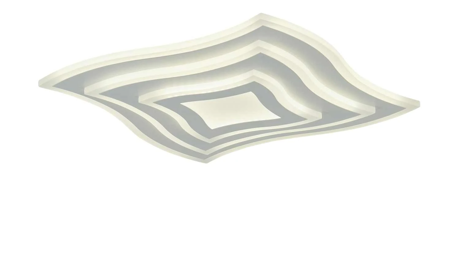 Fischer-Honsel LED-Deckenleuchte weiß ´quadratisch geschwungen` – Bild 10