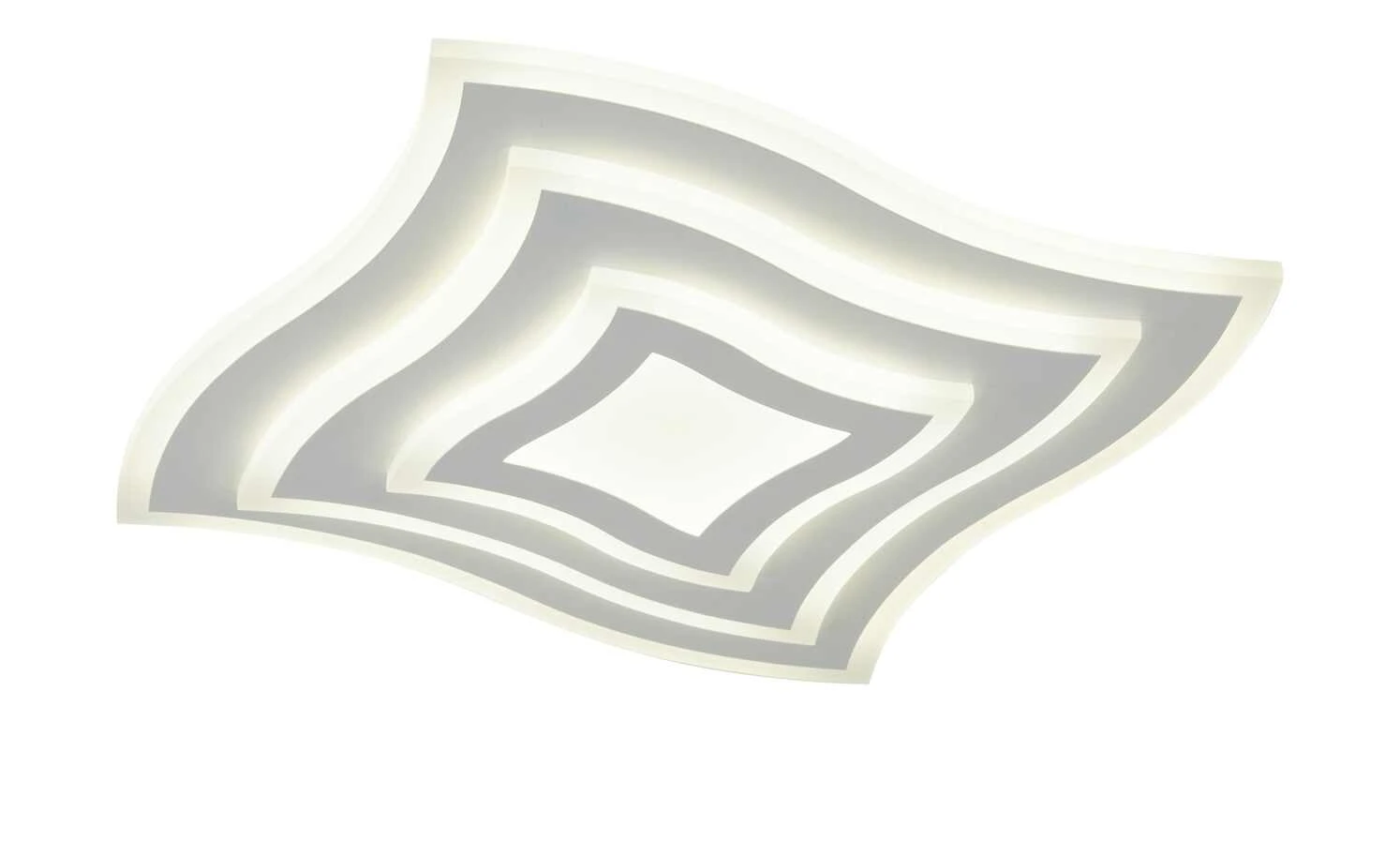 Fischer-Honsel LED-Deckenleuchte weiß ´quadratisch geschwungen` – Bild 6