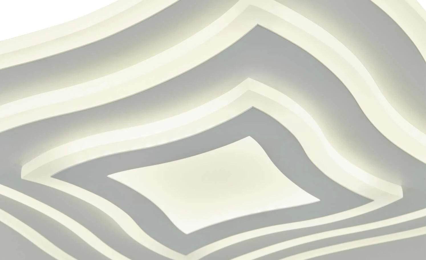 Fischer-Honsel LED-Deckenleuchte weiß ´quadratisch geschwungen` – Bild 7