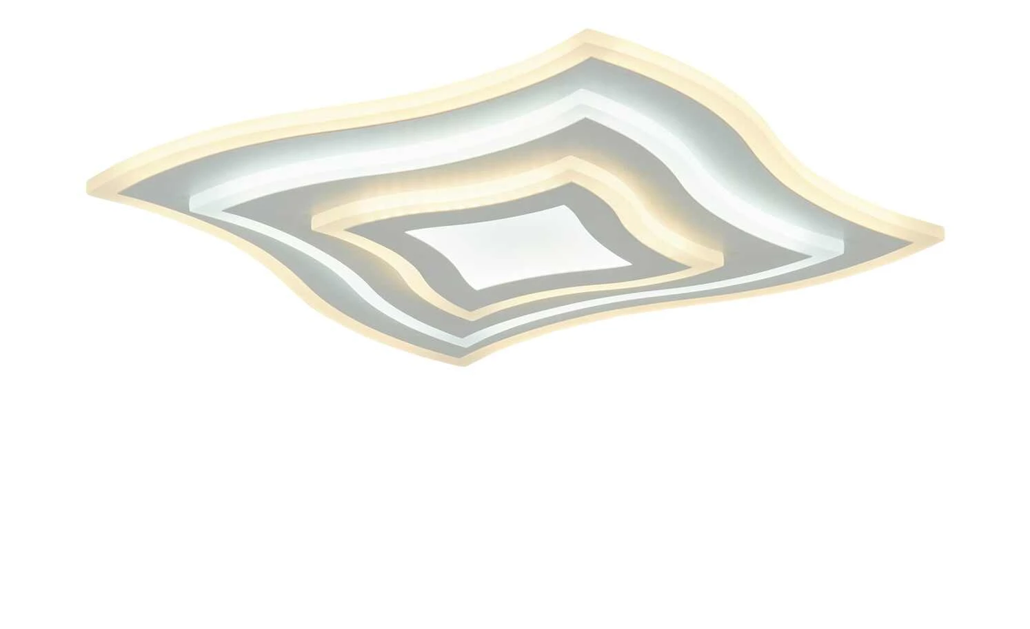 Fischer-Honsel LED-Deckenleuchte weiß ´quadratisch geschwungen` – Bild 9