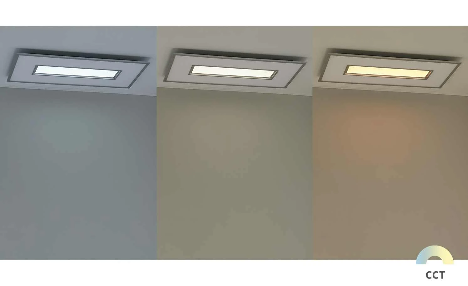 Fischer-Honsel LED-Deckenleuchte, silberfarben mit Fernbedienung – Bild 8