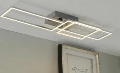 LED-Deckenleuchte, chrom/silberfarben ´breit´