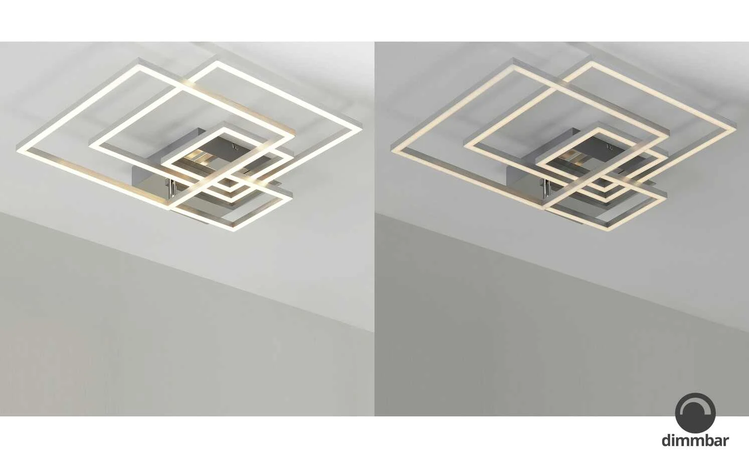 LED-Deckenleuchte, chrom/silberfarben ´groß´ – Bild 5