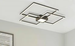 Trio LED-Deckenleuchte anthrazit | Schwarz