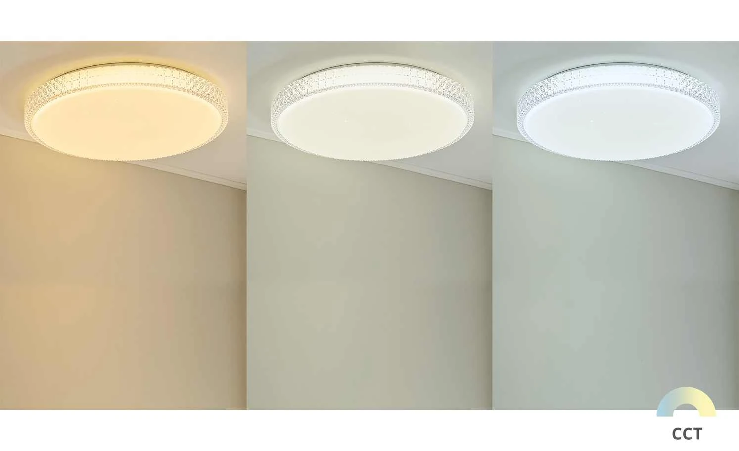 Paul Neuhaus Smart Home-Deckenleuchte, 1-flammig, Kristalloptik – Bild 4