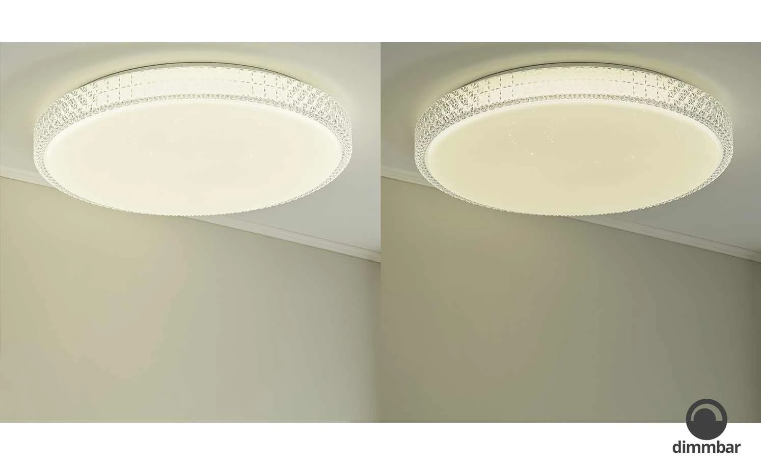 Paul Neuhaus Smart Home-Deckenleuchte, 1-flammig, Kristalloptik – Bild 3