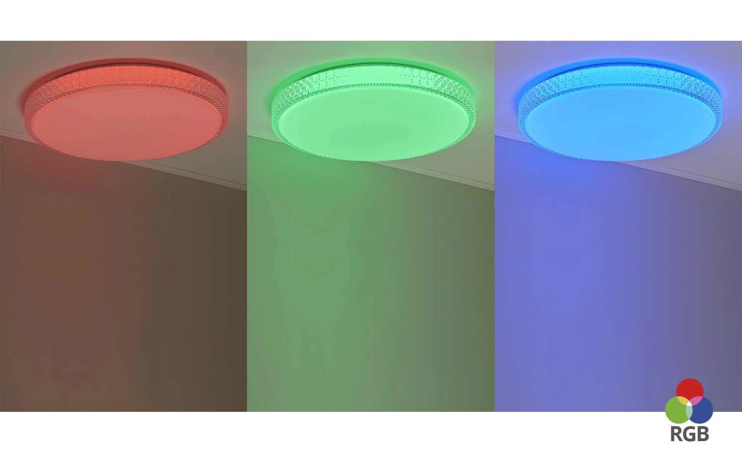 Paul Neuhaus Smart Home-Deckenleuchte, 1-flammig, Kristalloptik – Bild 2