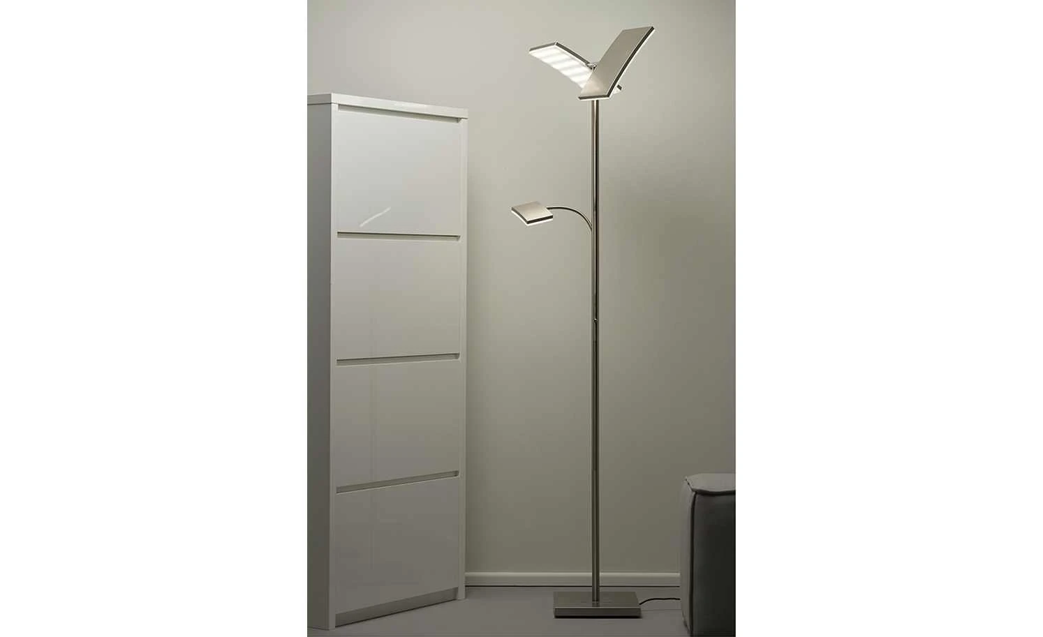 Paul Neuhaus Smart Home-Deckenfluter, 3-flammig, Nickel matt – Bild 4