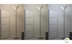 Paul Neuhaus Smart Home-Deckenfluter, 3-flammig, Nickel matt