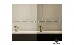 Paul Neuhaus Smart Home-Pendelleuchte, 8-flammig, Nickel matt