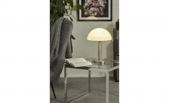 Meisterleuchten LED-Tischleuchte, 1-flammig, Nickel-matt