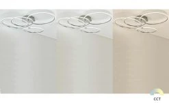 KHG LED-Deckenleuchte, 4-flammig, chrom `Ringe´