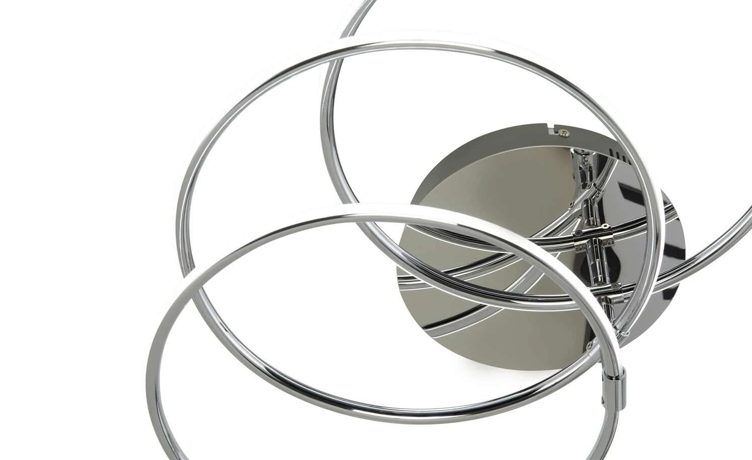 KHG LED-Deckenleuchte, 3-flammig, chrom `Ringe´ – Bild 4