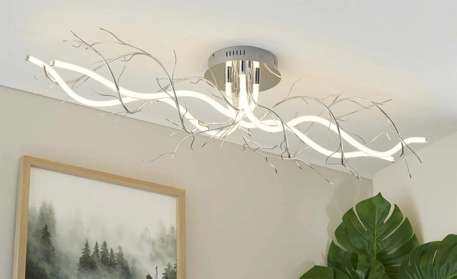 Meisterleuchten LED-Deckenleuchte, chrom `Äste`