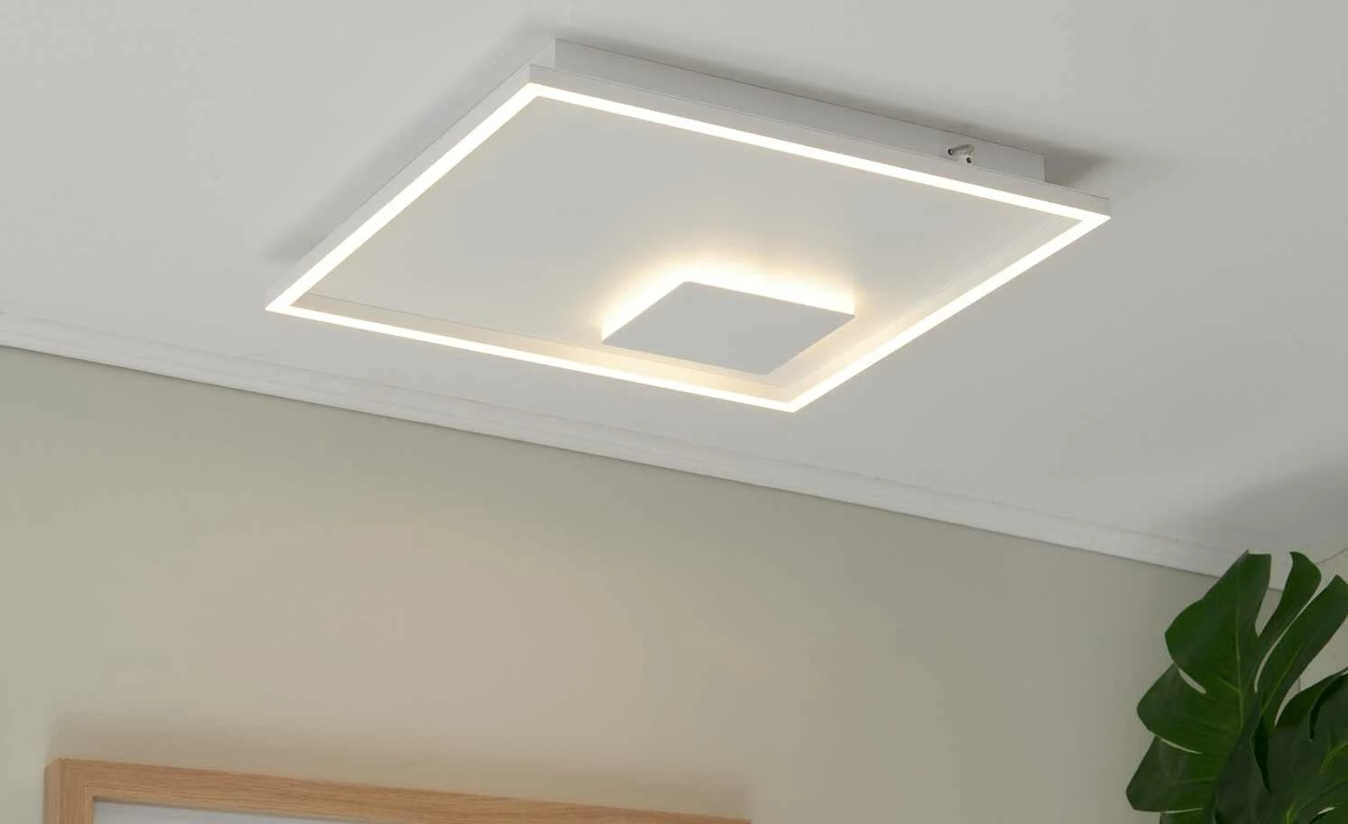 KHG LED-Deckenleuchte weiß, ´quadrat, groß´ | 39|W – Bild 2