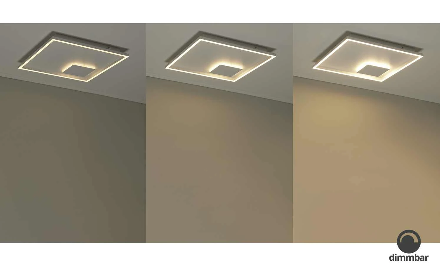 KHG LED-Deckenleuchte weiß, ´quadrat, groß´ | 39|W