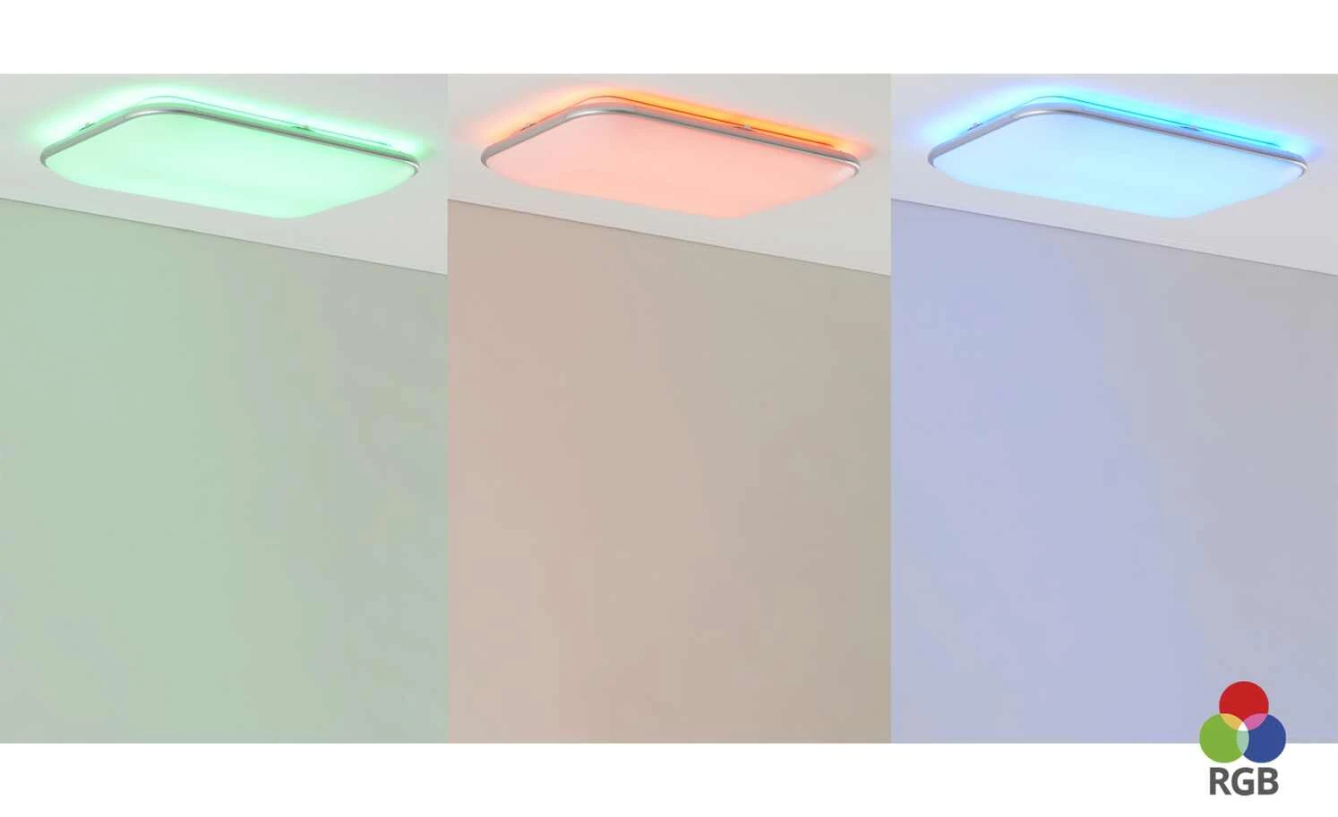 Meisterleuchten LED-Deckenleuchte, Acryl weiß, rechteckig