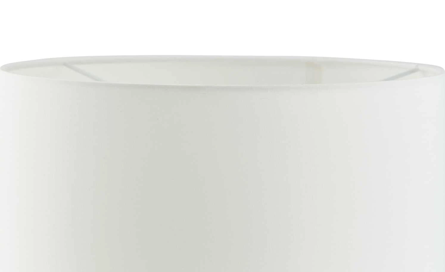 KHG LED-Stehleuchte, 1-flammig, Nickel-matt mit Stoffschirm – Bild 5