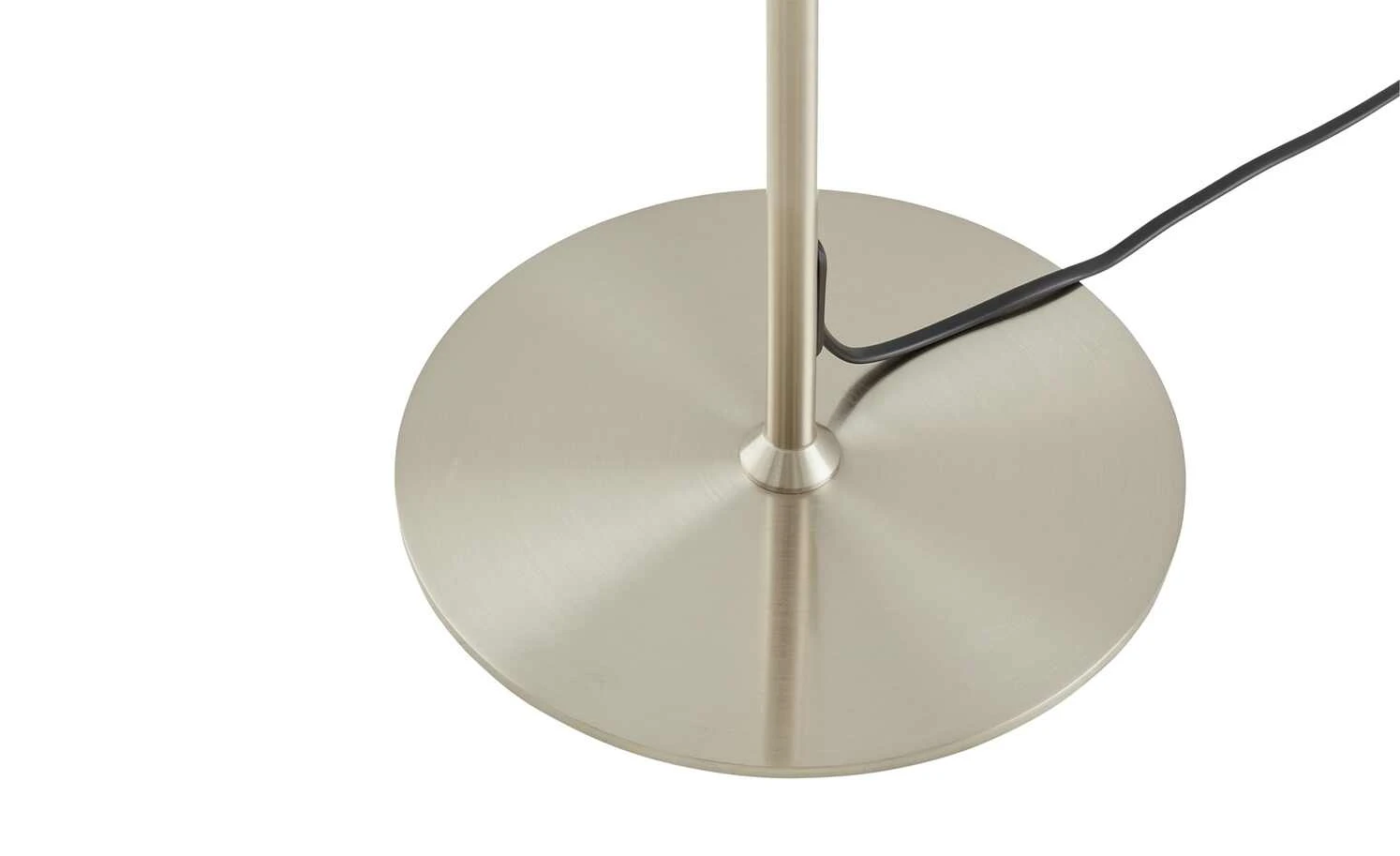 KHG LED-Stehleuchte, 1-flammig, Nickel-matt mit Stoffschirm – Bild 6