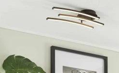 KHG LED-Deckenleuchte, 3-flammig, schwarz