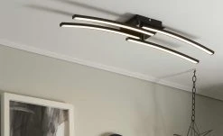 KHG LED-Deckenleuchte, 4-flammig, schwarz